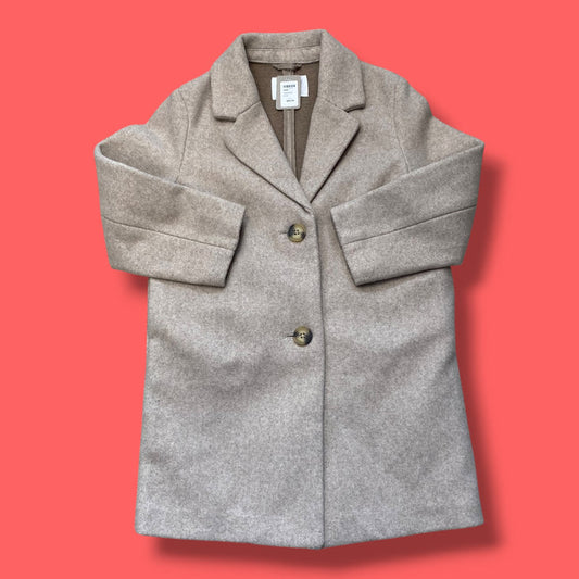 Tan Zara Dress Coat, 6-7Y