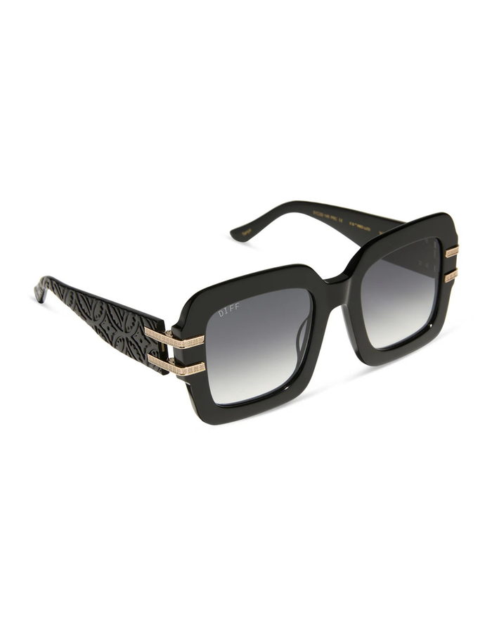 Tanya- Black Rich Grey Gradient Sunglasses