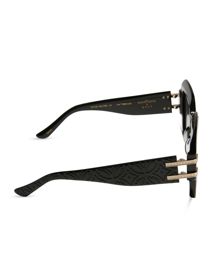 Tanya- Black Rich Grey Gradient Sunglasses