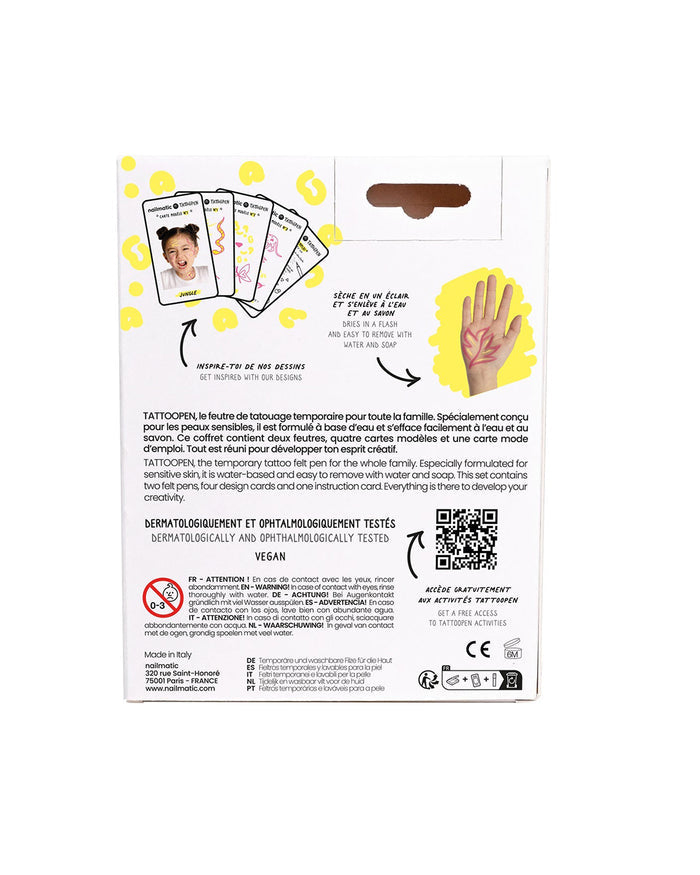 Tattoo Pen Set for Kids JUNGLE