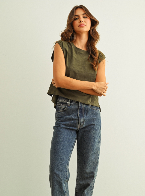 Tatum Tee- Olive