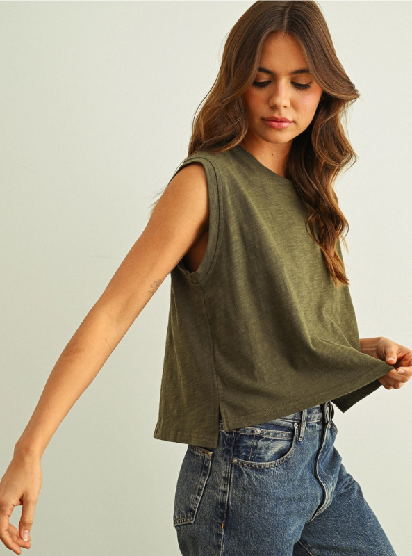 Tatum Tee- Olive