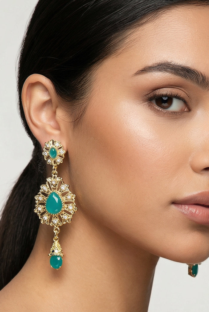 Teal Ara Earrings
