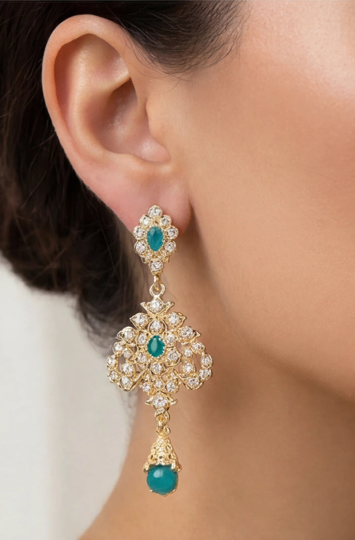 Teal Jiwon Earrings