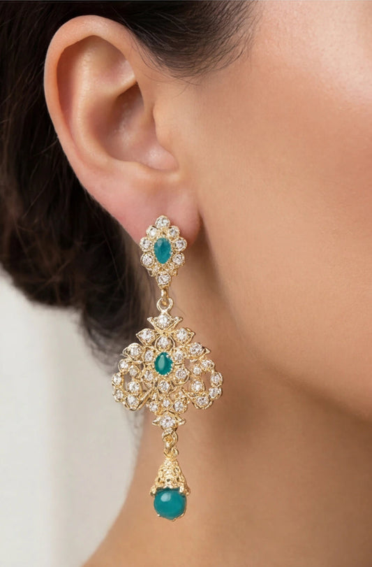 Teal Jiwon Earrings