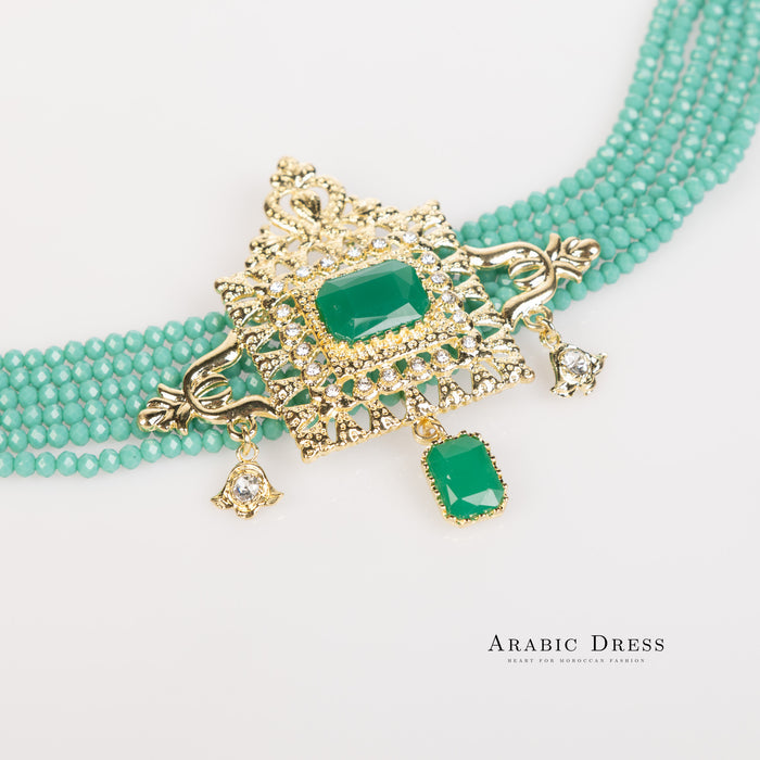 Teal Youra Necklace set