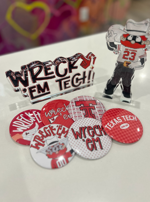 Texas Tech Game Day Buttons