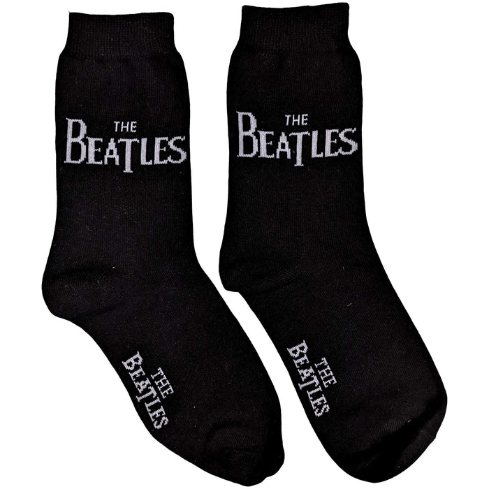 The Beatles Ladies Ankle Socks - Drop T Logo  (UK SIZE 4 - 7) Rock Off