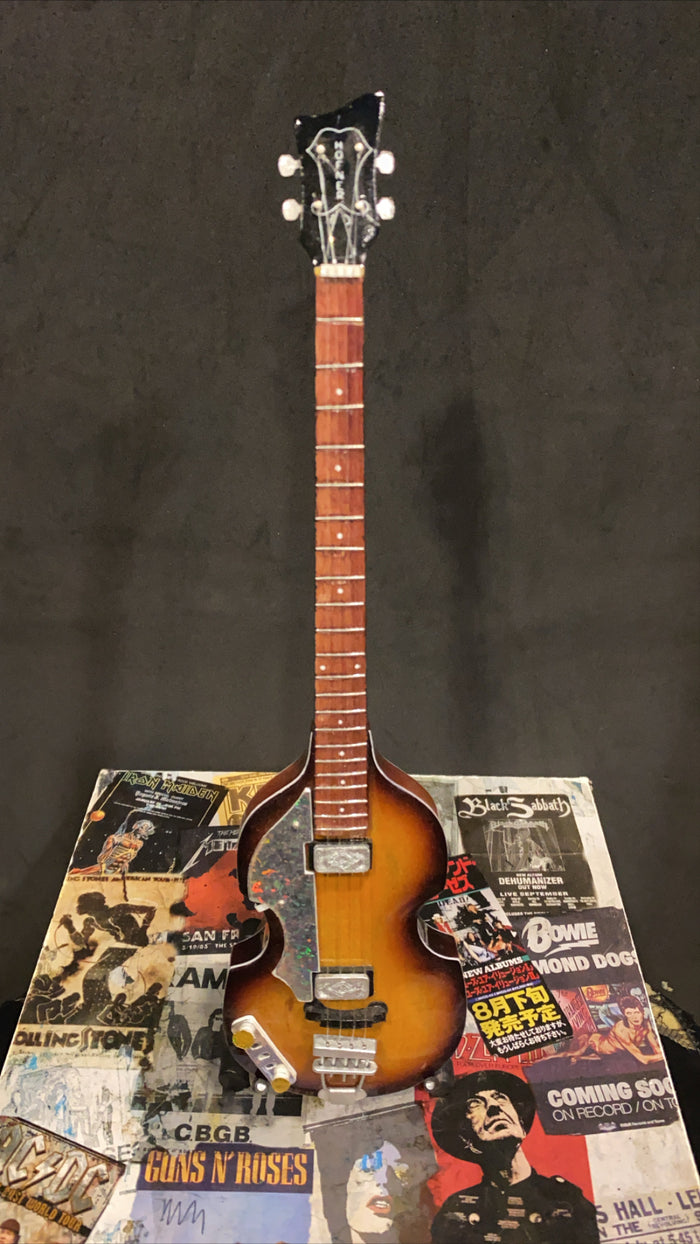 The Beatles Paul McCartney Hofner Bass Miniature Guitar