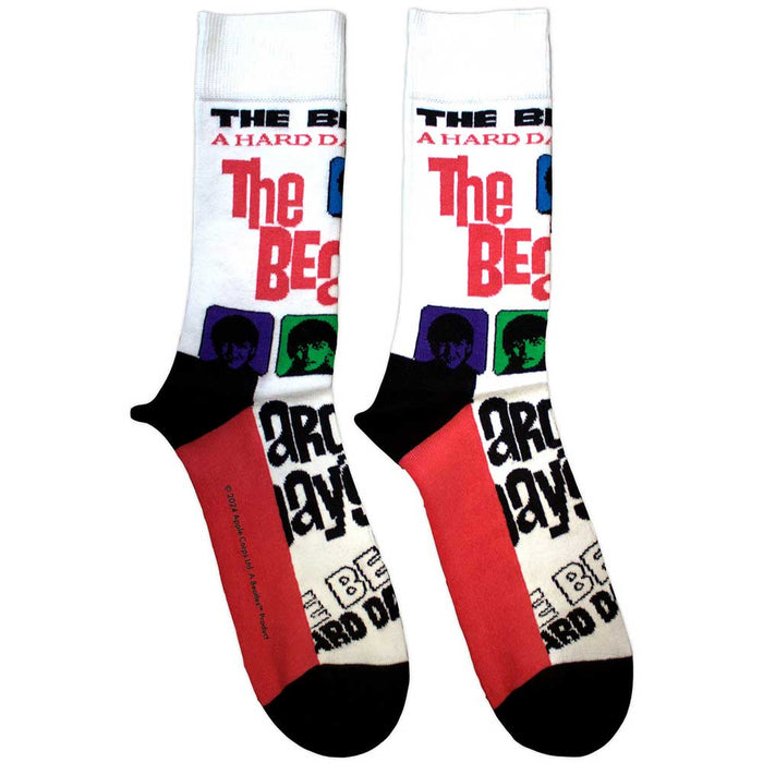 The Beatles Unisex Ankle Socks - Hard Day's Night Colours (SIZE 7 - 11) Rock Off
