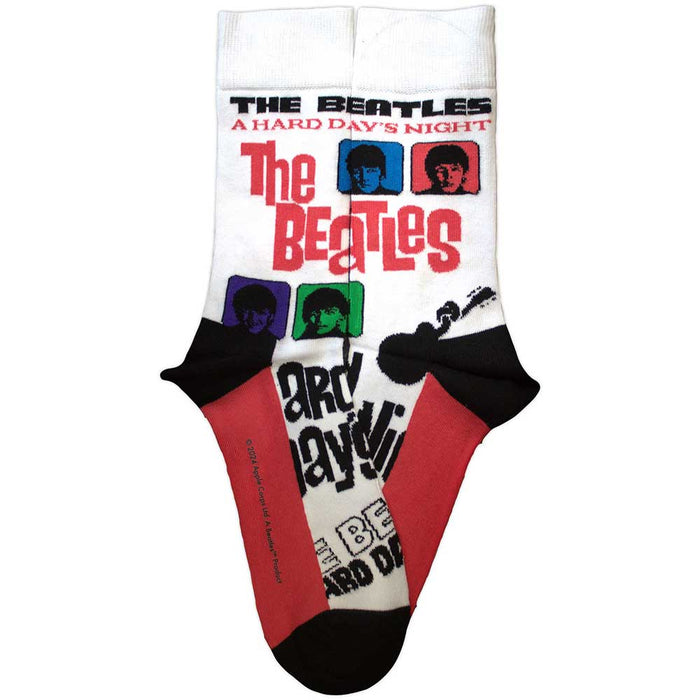 The Beatles Unisex Ankle Socks - Hard Day's Night Colours (SIZE 7 - 11) Rock Off