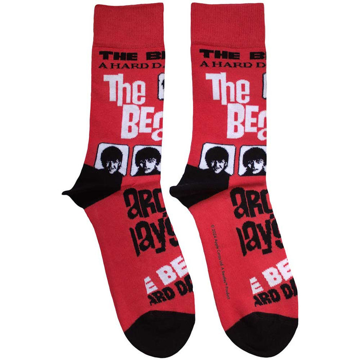The Beatles Unisex Ankle Socks - Hard Day's Night  (SIZE 7 - 11) Rock Off