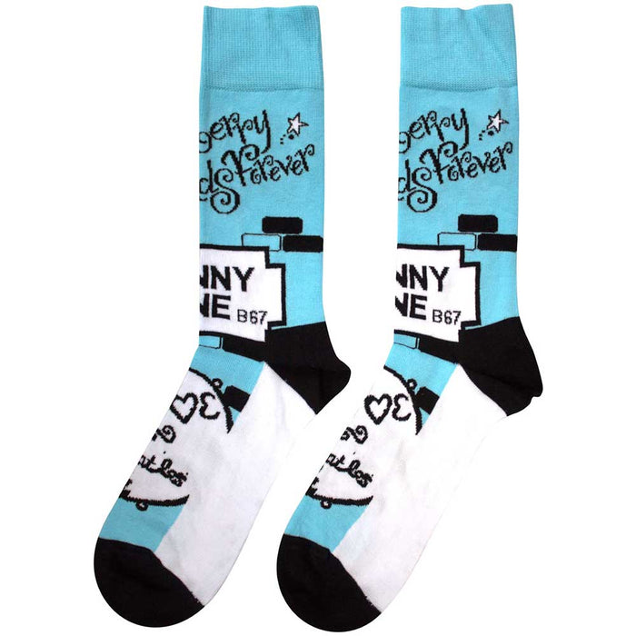 The Beatles Unisex Ankle Socks - Strawberry Fields / Penny Lane Rock Off