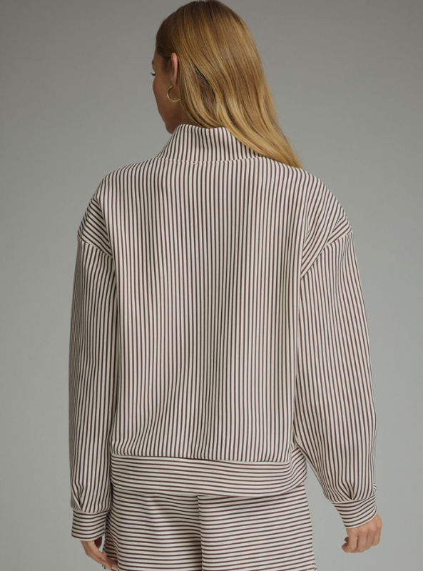 The Hampton Quarter Zip- Brown