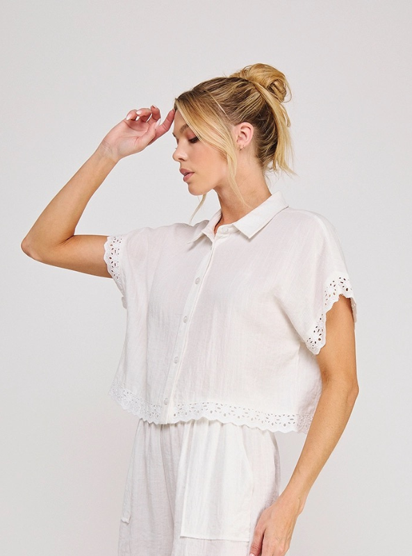 The Harper Top- Off White