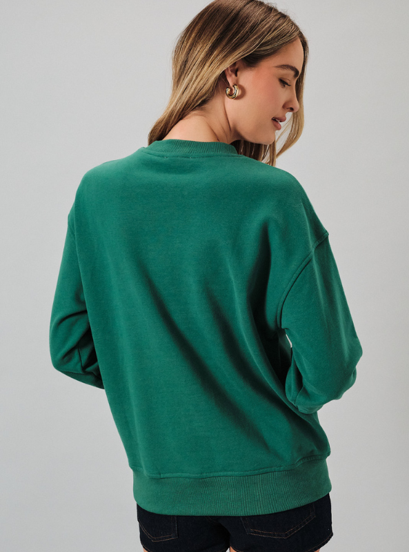 "The Home By Sunset Club" Sweatshirt- Hunter Green