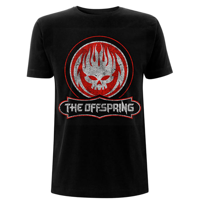 The Offspring Unisex T-shirt - Distressed Skull Rock Off