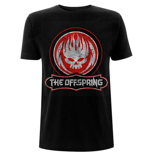 The Offspring Unisex T-shirt - Distressed Skull Rock Off