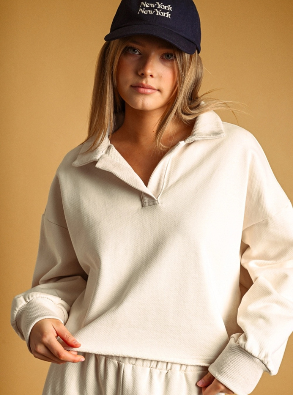 The Winslow Pullover- Beige