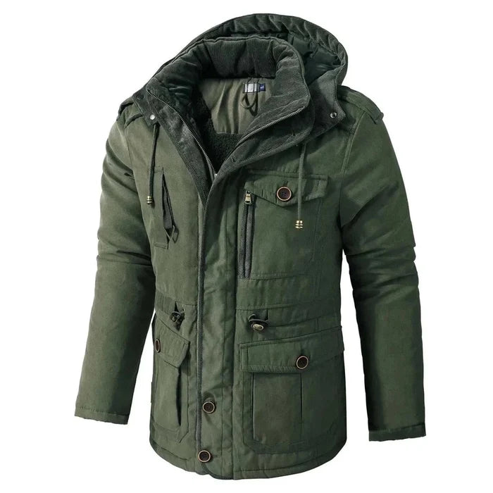 Thick windproof jacket - AntoniosClothing - Green