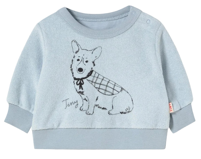 Tiny Corgi Graphic Baby Sweatshirt