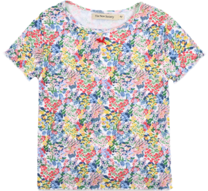 TNS Rib Tee Verbena Print