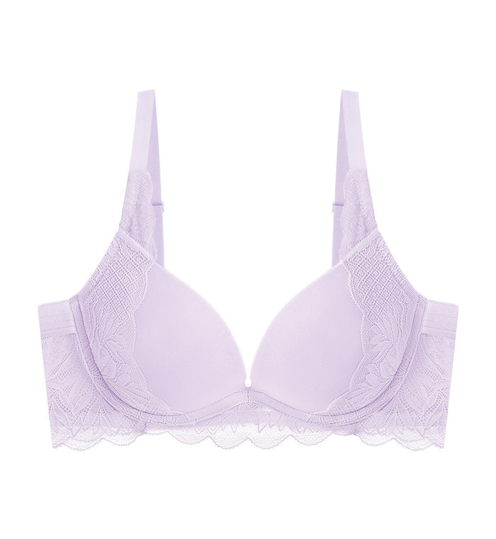 Tri-Air Lite Wired Push Up Deep V Bra - HYANCINTH