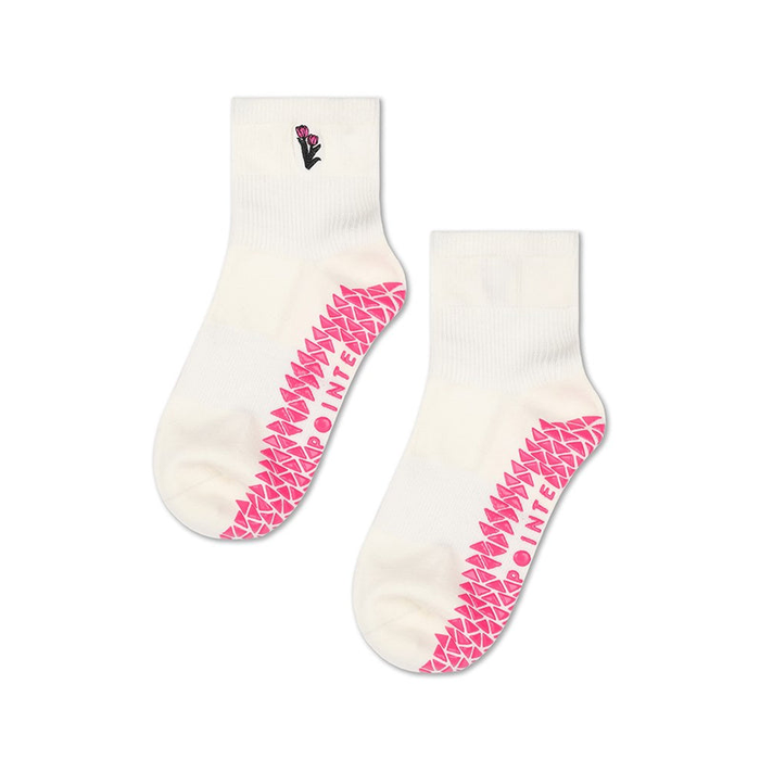 Tulips ankle grip sock