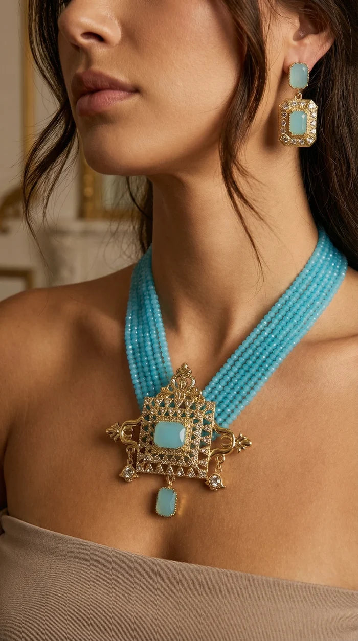 Turquoise Youra Necklace set
