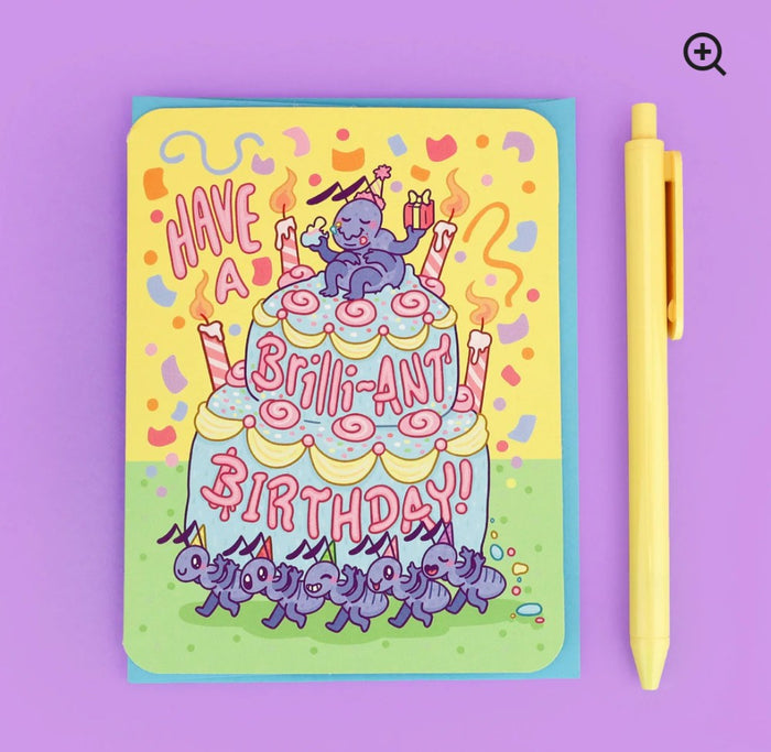 Turtles Soup Birthday Card - Ants