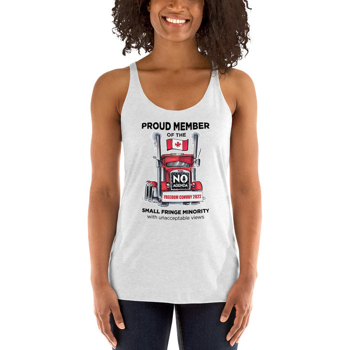 UNACCEPTABLE FREEDOM CONVOY - racerback tank