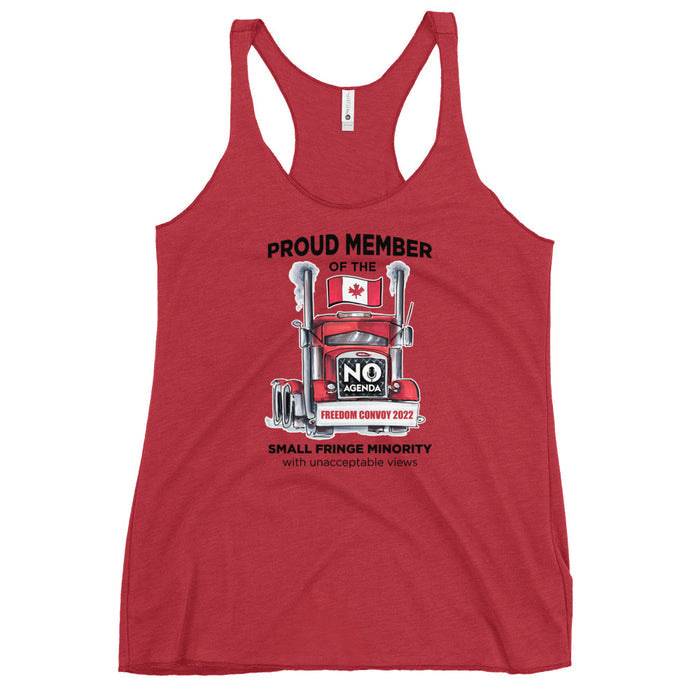 UNACCEPTABLE FREEDOM CONVOY - racerback tank