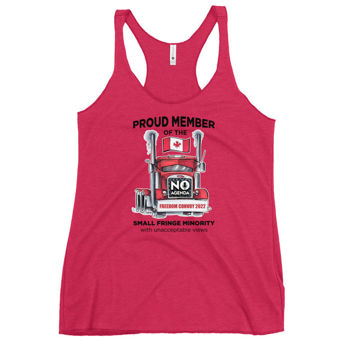 UNACCEPTABLE FREEDOM CONVOY - racerback tank