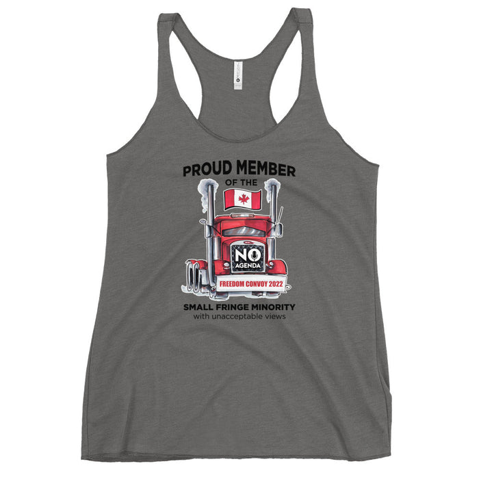 UNACCEPTABLE FREEDOM CONVOY - racerback tank