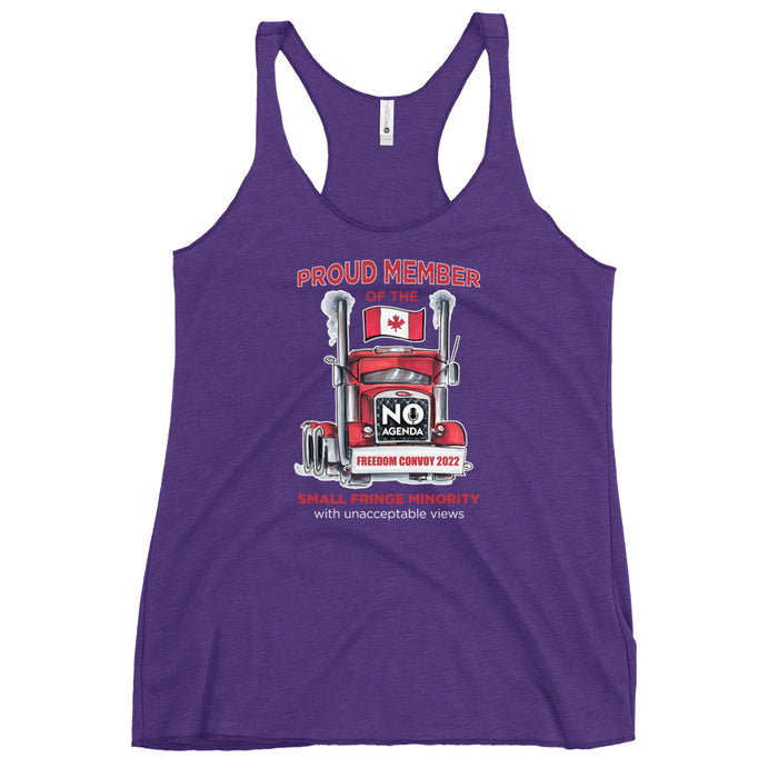 UNACCEPTABLE FREEDOM CONVOY - racerback tank