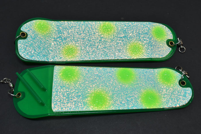 UV Crocodile Tongue - 8" Double Finned Flasher