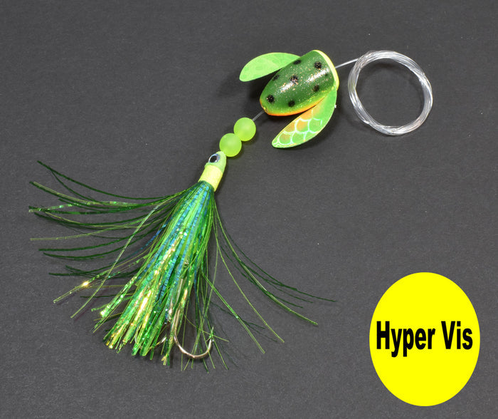 laker tamer spin-n-glo hyper vis lure tape lake trout