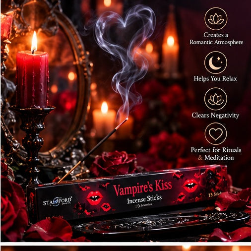Vampire's Kiss Incense Sticks - A Midnight Invitation