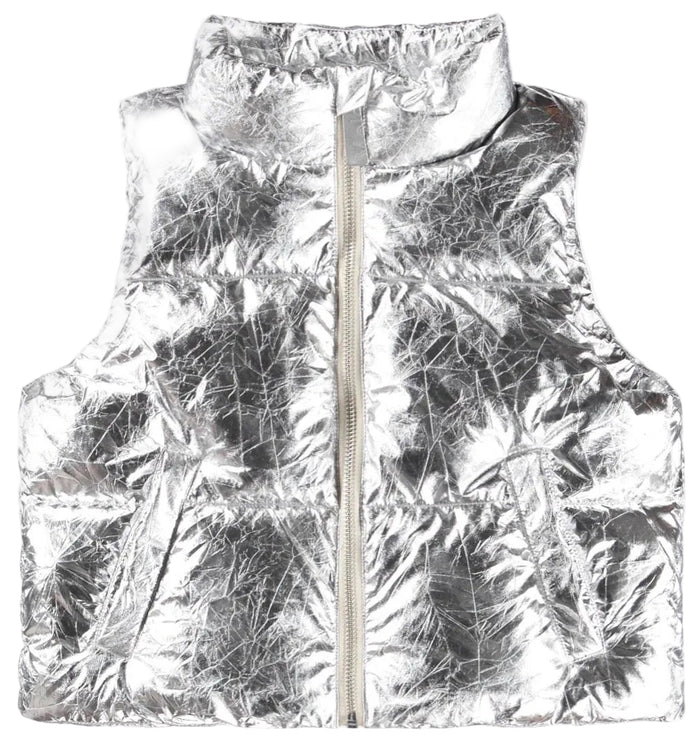Vest - Hester-Crinkled Silver