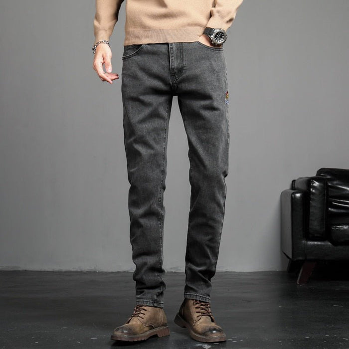 Vinny Denim Jeans - AntoniosClothing - Black Grey