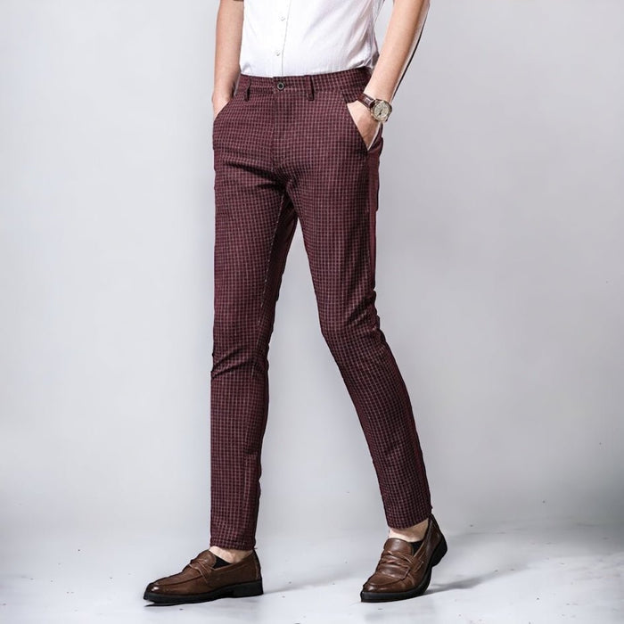 Vinny Plaid Trousers - AntoniosClothing - 30W / S / 46 EUR