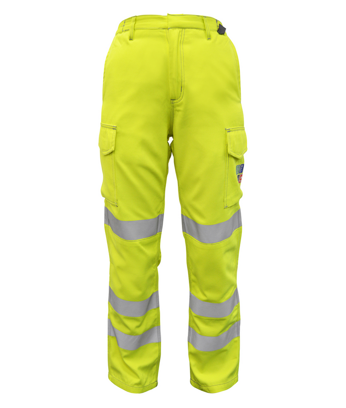 VORTEX Ladies flame retardant ARC combat trousers short leg with reflective tape and internal knee pad pockets