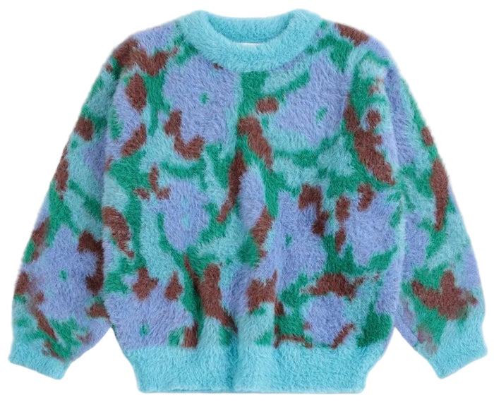 Watercolor All Over Jacquard Sweater