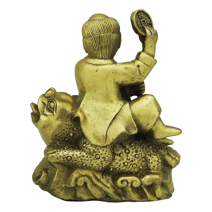 Wealth God Liu Hai on Money Frog