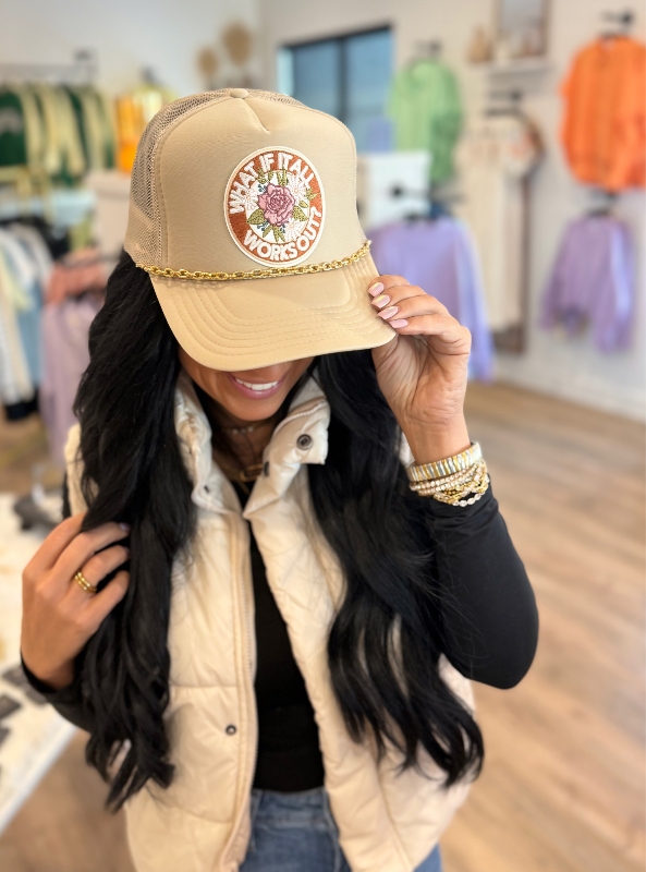 What If It All Works Hat With Chain