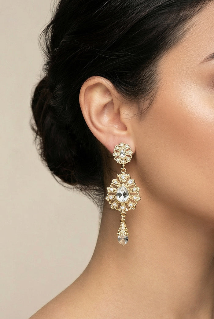 White Gold Ara Earrings