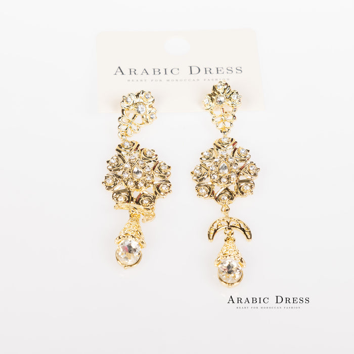 White Gold  Ora  Earrings