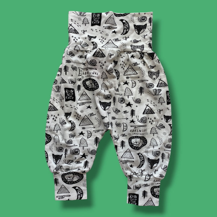 white handmade  pants, 3-6m