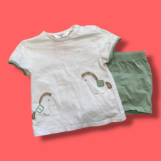 White Mayoral 2 piece Set, 12m