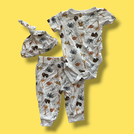 White milkberry set, 0-3m